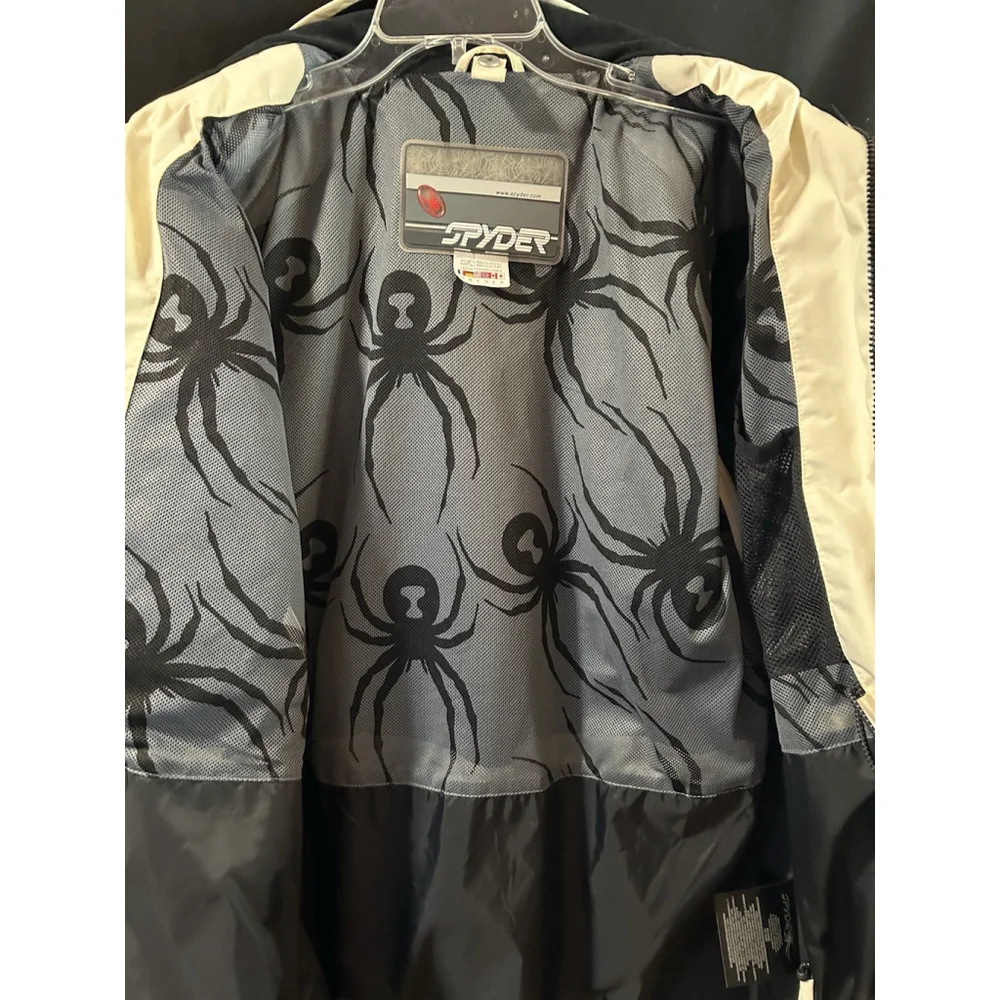Spyder XT5000 Cream & Black Woman's Ski/Snowboarding Jacket Coat No Hat Size: 8 - Picture 15 of 16
